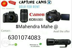 Canon 600d Camera On Rent