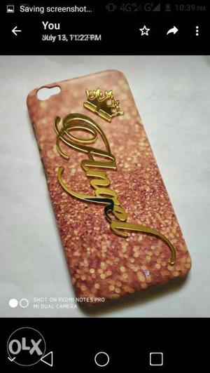 Customized mobile back cover