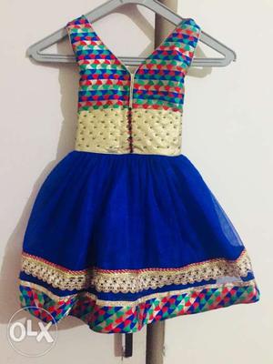 Ethnic blue dress for 2-3 years old girl