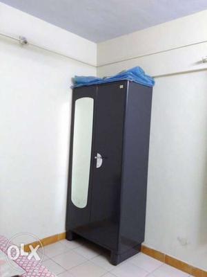 Godrej cupboard with locker and full mirror