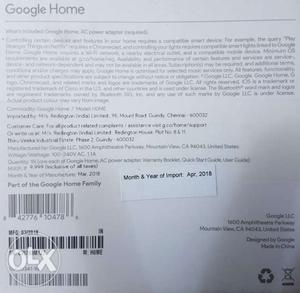 Google home (brand new, unused)