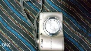 Gray Nikon Compact Camera