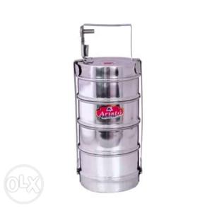 Gray Stainless Steel Tiffin Box