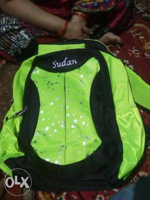 Green And Black Sudan Backpack