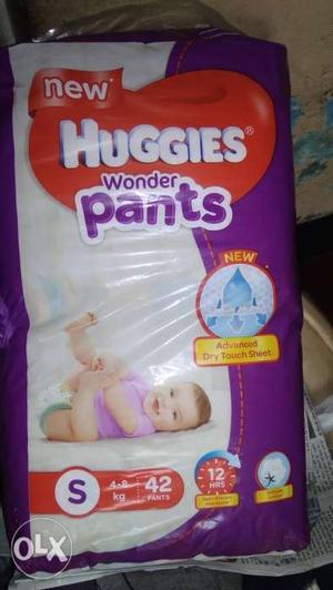 Huggies wonder pants size s piece 42 mrp. 475 rs.
