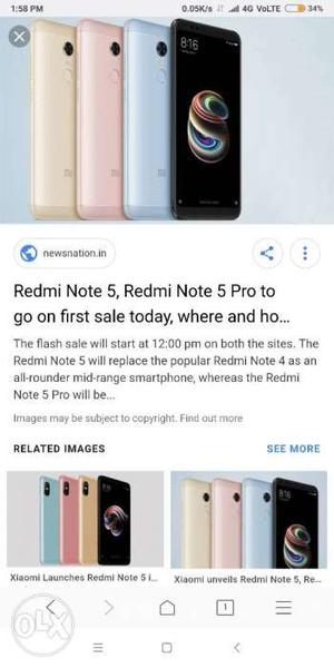 MI note 5 pro new condition 1 month old argent