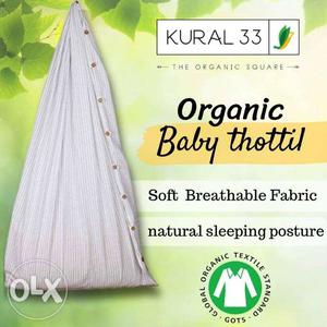 Organic baby thottil, thottil, soft thottil, certified