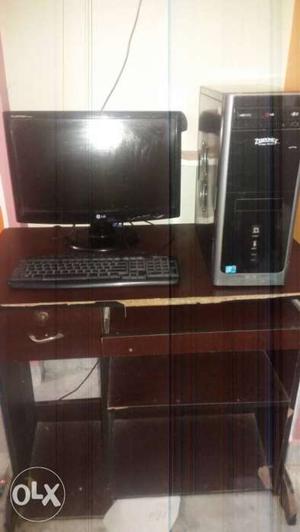 PC set up.. LG Monitor 21 inches..Intel