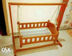Pure wooden jhula for kids in good condition.