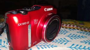 Red Canon SX160 IS Camera