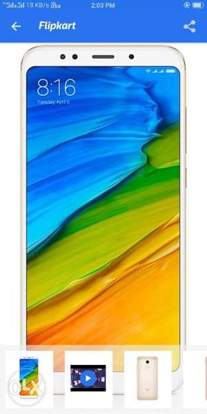 Redmi note 5 4gb 64gb gold only 3 month used