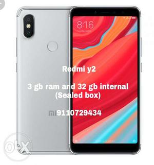 Redmi y2, 3 gb ram and 32 gb internal sealed box