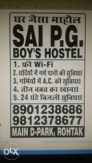 Sai P.g. Boy's Hostel Post Ad