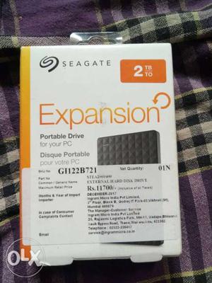 Seagate Expansion 2 TB HDD warranty up-to June 
