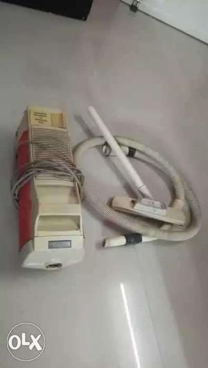 White Canister Vacuum Cleaner