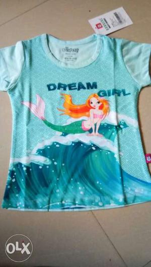100% cotton tees for girls 1year to 14 year size