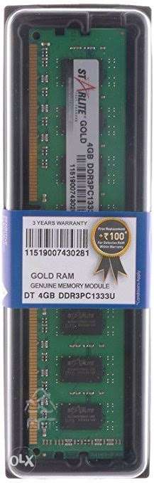 2 GB ×2= 4gb DDR3 Ram is 9n sell. With warranty