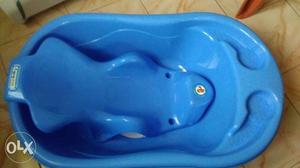 Baby's Blue Plastic Bath 6months old
