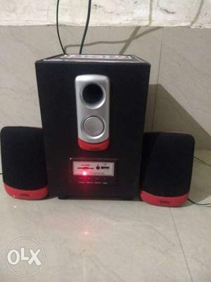 Black 2.1 Channel Speaker