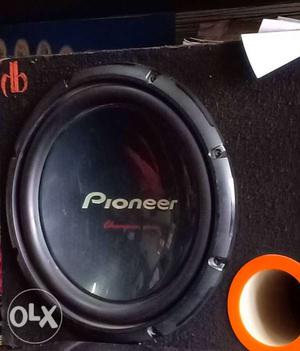 Black And Red Pioneer Subwoofer