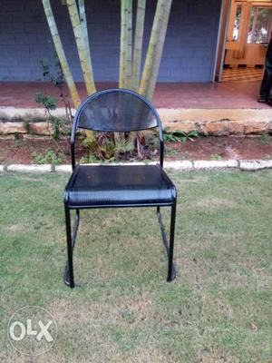 Black And Yellow Metal Chair