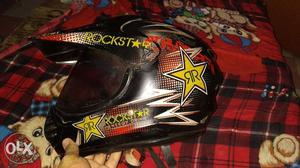 Black Rockstar Dirt Bike Helmet