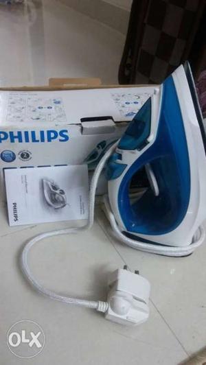 Blue And White Philips Cloth Iron