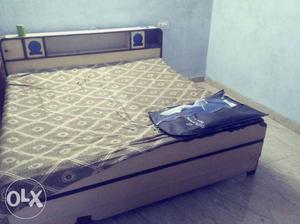 Brown And White Bed Mattress