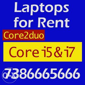 COMPUTERS & LAPTOPS For RENT Sriven Technologies BenzCircle