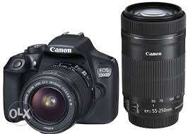 Canon DSLR, with extra lenses, carrying bag,