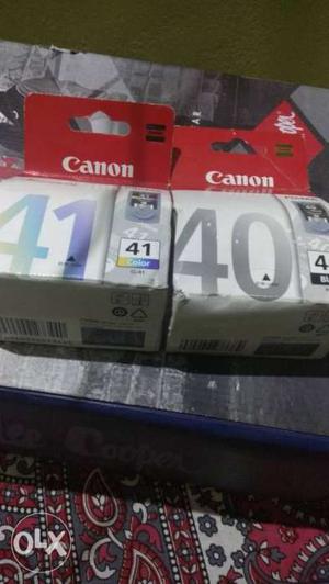 Canon printer ink.. color(41) and black n white (40)