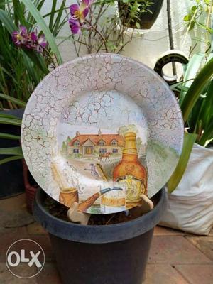 Decoupaged Plate, New Trend of Decor