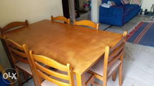 Dining Table six Seater Malasian Teak Wood
