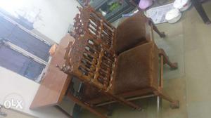 Dining Table with 6 chairs (Pure Teak wood)