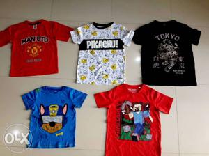 Kids branded T-shirt more variety available