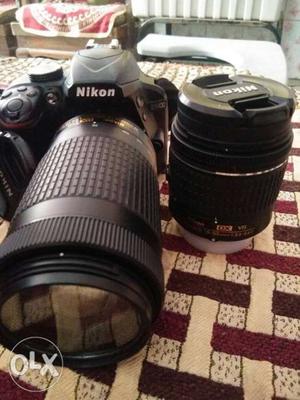 Nikon D (dslr) 3 month old in 2 lenses  mm, 18