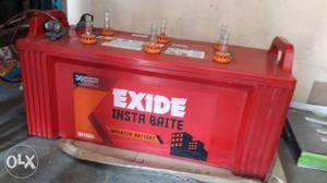 Red Exide Vehicle Battery