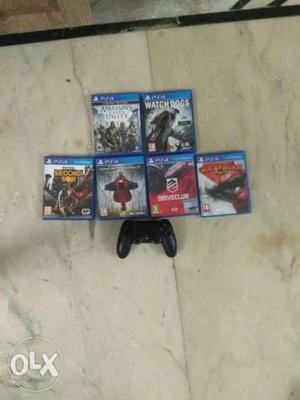 Three Sony PS4 Game Cases