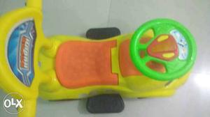 Toddler's Yellow, Orange, And Green Ride-on Car