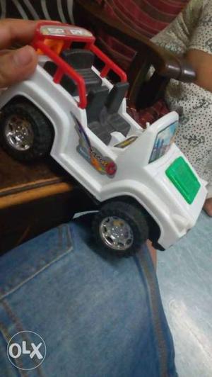 White And Green Ride-on Toy Car