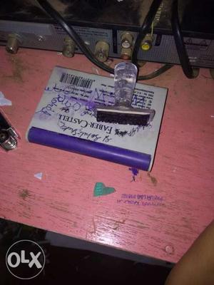 White And Purple Faber Castell Stamp
