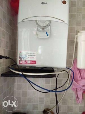White LG Tankless Water Heater