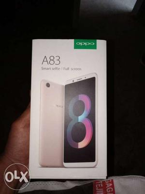 White Oppo A83 Smartphone Box