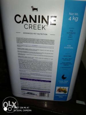 4 Kg Canine Creek Dog Food Box