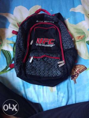 Black And Red UFC Backpack