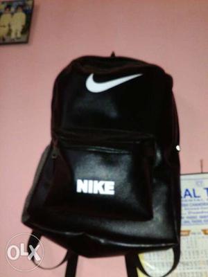 Black Nike Leather Bag
