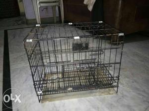Black Wire Collapsible Pet Cage