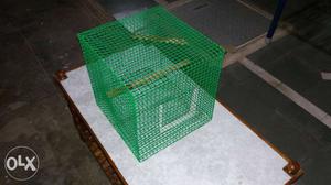 Cage made with pvc coated mesh soze 1 x1 x1 ft