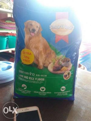 Green And Blue Dog Food Pack
