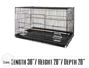 Heavy guage metal cage for birds and small animals at